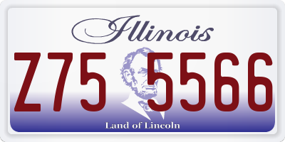 IL license plate Z755566
