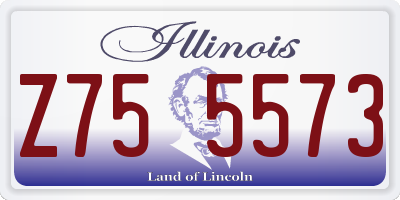 IL license plate Z755573