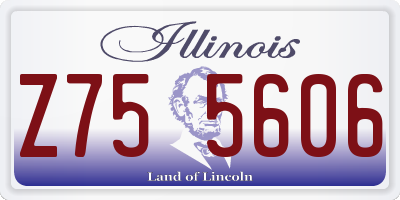 IL license plate Z755606
