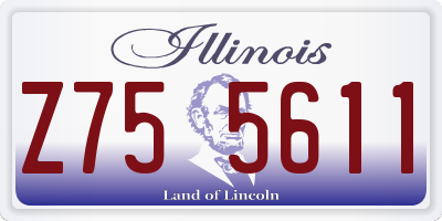 IL license plate Z755611