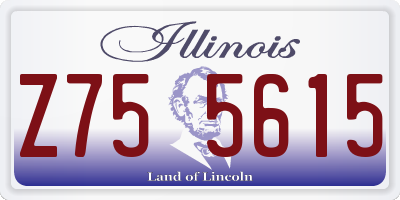 IL license plate Z755615