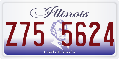 IL license plate Z755624