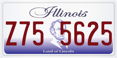 IL license plate Z755625