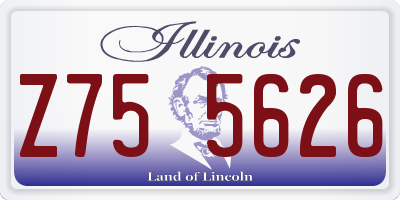IL license plate Z755626