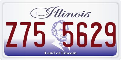 IL license plate Z755629