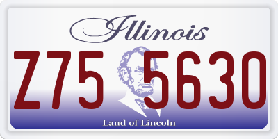 IL license plate Z755630