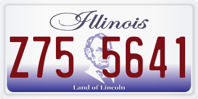 IL license plate Z755641