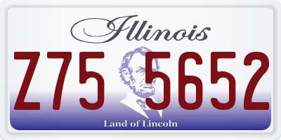 IL license plate Z755652