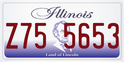IL license plate Z755653