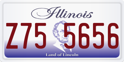 IL license plate Z755656