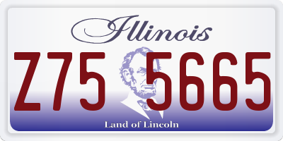 IL license plate Z755665
