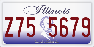 IL license plate Z755679