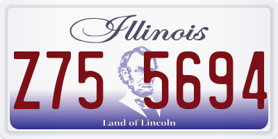 IL license plate Z755694