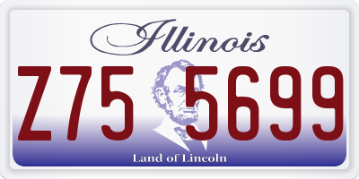 IL license plate Z755699