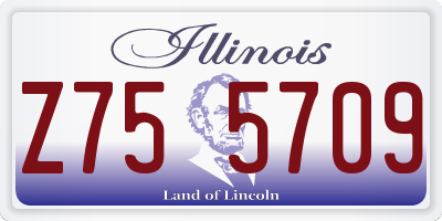 IL license plate Z755709