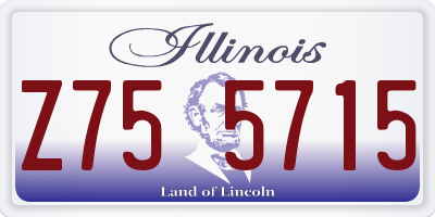 IL license plate Z755715