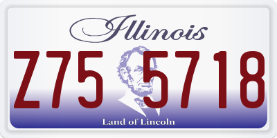 IL license plate Z755718