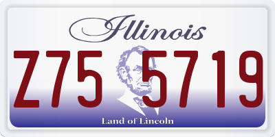 IL license plate Z755719