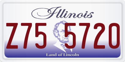 IL license plate Z755720