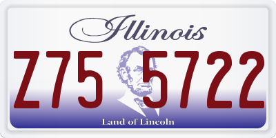 IL license plate Z755722