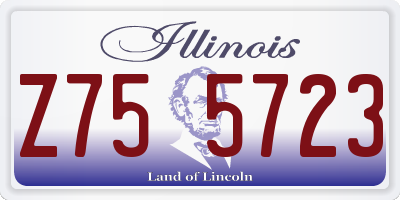 IL license plate Z755723