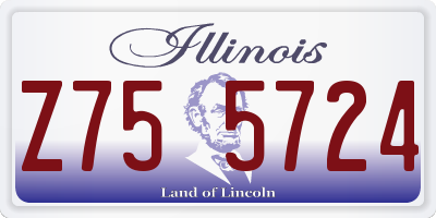 IL license plate Z755724