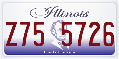 IL license plate Z755726