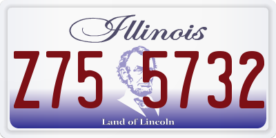 IL license plate Z755732