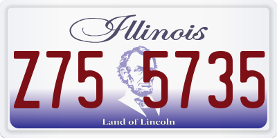 IL license plate Z755735
