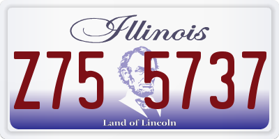 IL license plate Z755737