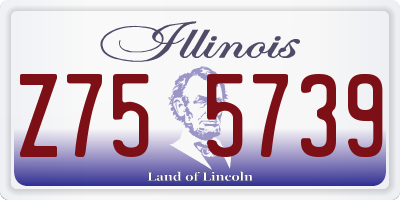 IL license plate Z755739