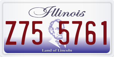 IL license plate Z755761
