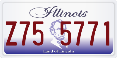 IL license plate Z755771
