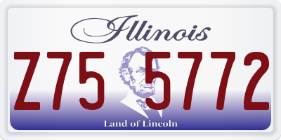IL license plate Z755772