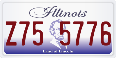 IL license plate Z755776