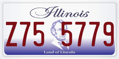 IL license plate Z755779