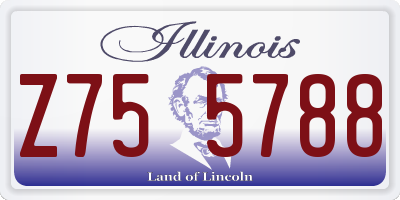 IL license plate Z755788