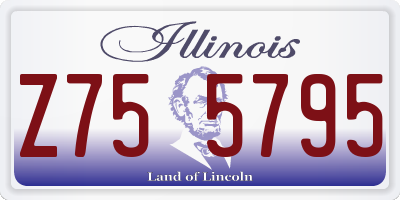 IL license plate Z755795