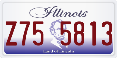 IL license plate Z755813