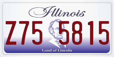 IL license plate Z755815