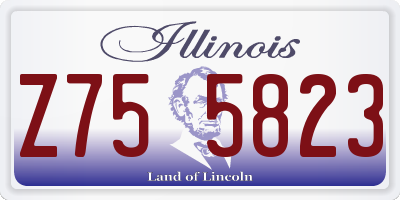IL license plate Z755823
