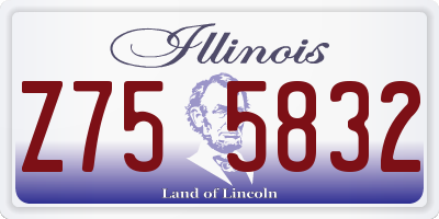 IL license plate Z755832