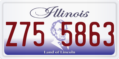 IL license plate Z755863