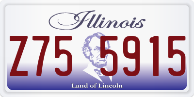 IL license plate Z755915