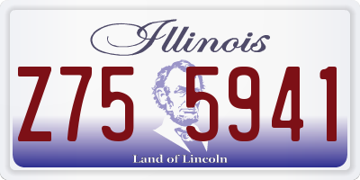 IL license plate Z755941