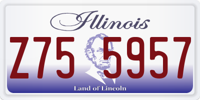 IL license plate Z755957