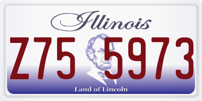 IL license plate Z755973