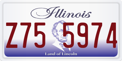 IL license plate Z755974