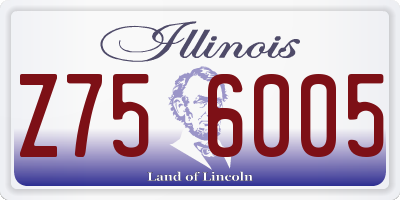 IL license plate Z756005