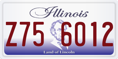 IL license plate Z756012